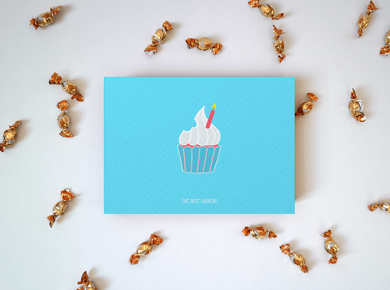 Cupcake Postcard